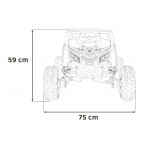 Elektrická bugina Buggy ATV Defend 4x4 - modrá